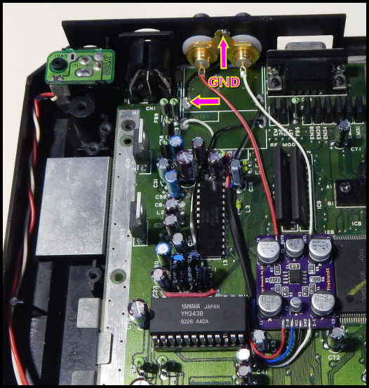 Model 1 Genesis RCA Stereo Output Internal
